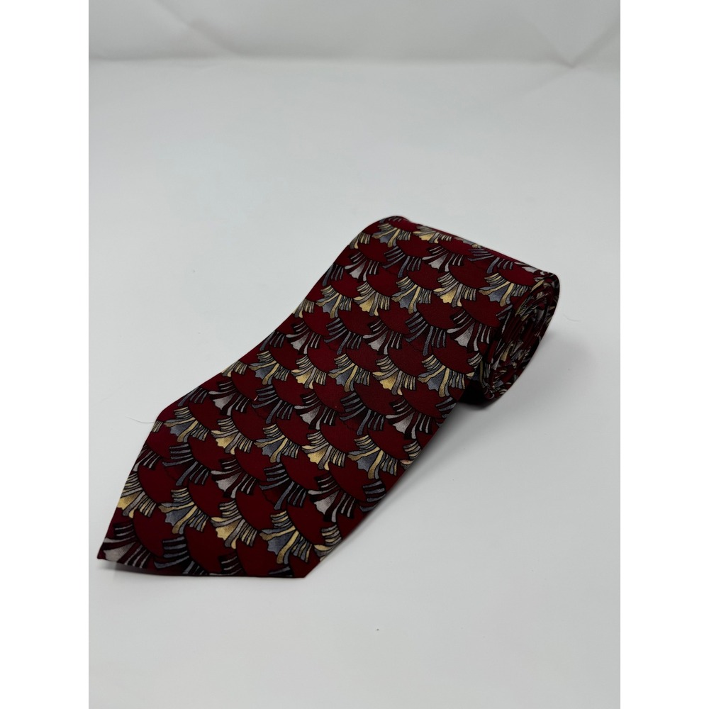 J. Garcia Men's Necktie Red‎ Patterned Business Formal Career Style